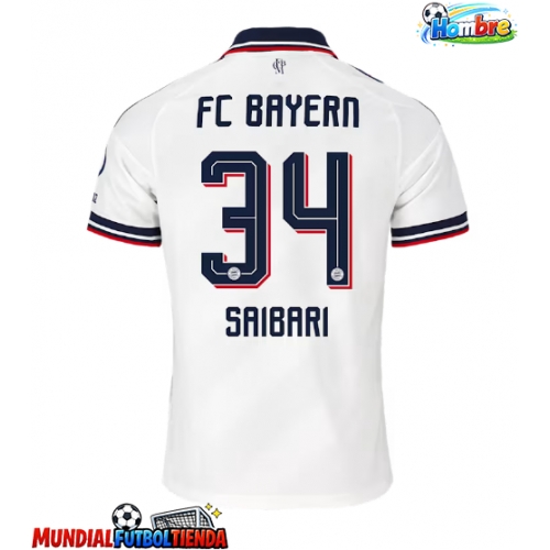 Camiseta Bayern Munich Ismael Saibari #34 Segunda Equipación Replica 2026-27 mangas cortas